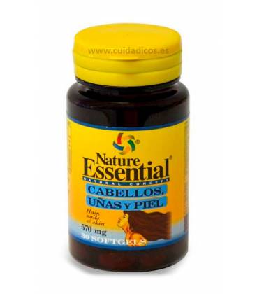 Cabellos, uñas y piel 30 perlas de 570mg de Nature Essential