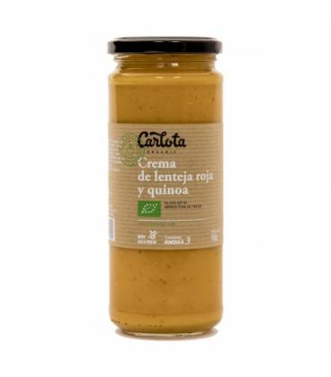 Crema de lenteja roja y quinoa 450 g de Carlota Organic