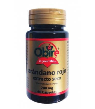 ARANDANO ROJO 200mg 60 cápsulas de Obire